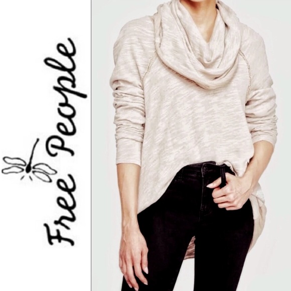 Free People Tops - FREE PEOPLE BEACH Oatmeal Oversized Sweater M/L